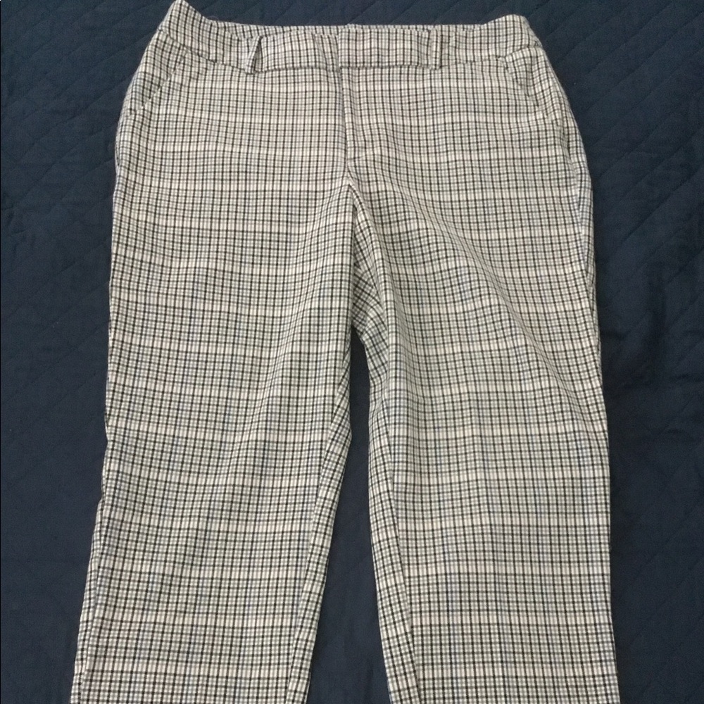A New Day Glen Plaid Split Hem Trousers